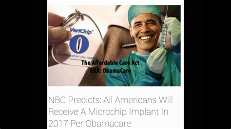 Does 'Obamacare' require Americans to be implanted with 